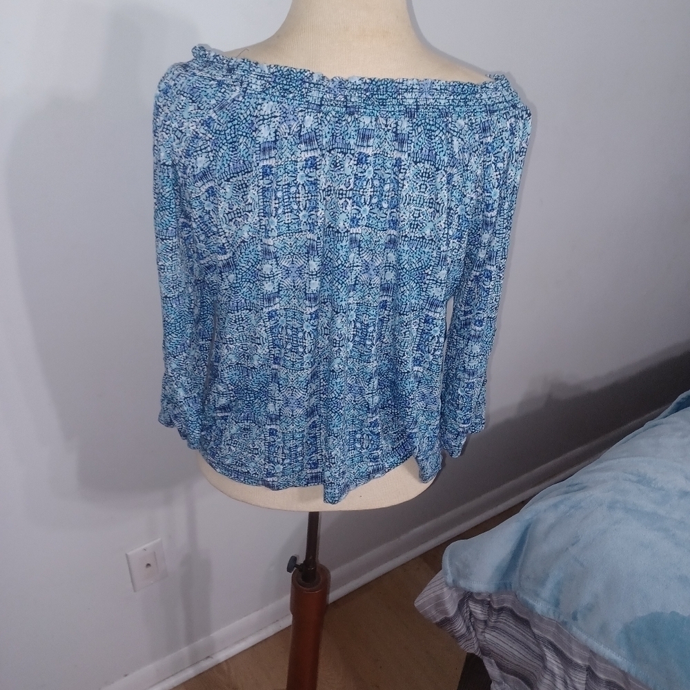 Cupio- 3/4 Sleeve Top- W Sz Large - Picture 6 of 8